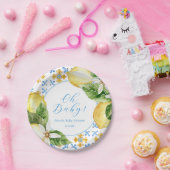 ヴィンテージレモン紙プレート ペーパープレート (パーティー)