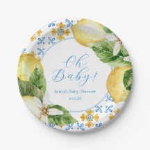 ヴィンテージレモン紙プレート