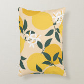 ヴィンテージレモン：シームレスフルーツテクスチャ。 アクセントクッション (正面(垂直))