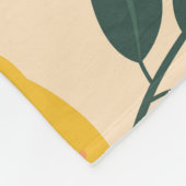 ヴィンテージレモン：シームレスフルーツテクスチャ。 フリースブランケット (角)