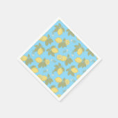 ヴィンテージレモン スタンダードカクテルナプキン (角)