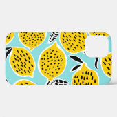 ヴィンテージレモン：手描きシームレスパターン Case-Mate iPhoneケース (裏面 (横))