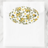 ヴィンテージレモン 楕円形シール (バッグ)