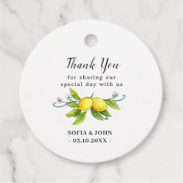 ヴィンテージレモ結婚ンス感謝ラベル フェイバータグ