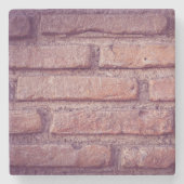ヴィンテージレンガ壁のパタ素朴ーン ストーンコースター (正面)