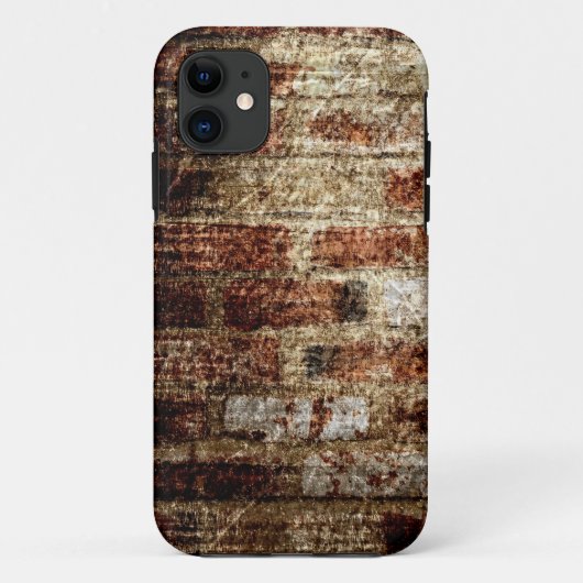 ヴィンテージレンガ壁グランジ質感3 Case-Mate iPhoneケース (裏面)