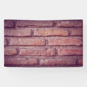 ヴィンテージレンガ壁パターン バナー - ラスティック デコレーション 横断幕 (横)