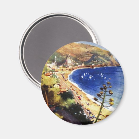 ヴィンテージレヴァンジェノバイタリアツーリズム マグネット (正面/裏面)