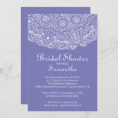 ヴィンテージレーエレガントスブライダルシャワーの招待 招待状 (正面/裏面)