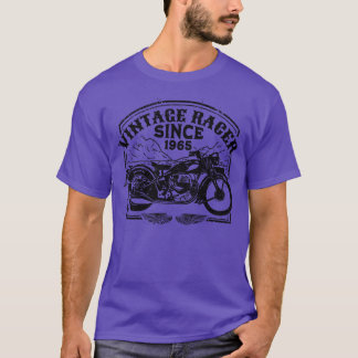 ヴィンテージレーサー1965年からレトロバイクのバイク Tシャツ