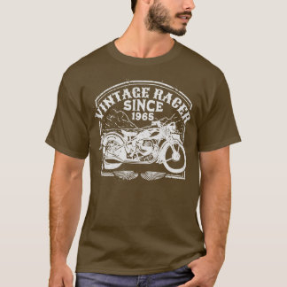 ヴィンテージレーサー1965年からレトロバイクのバイク Tシャツ