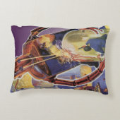 ヴィンテージレーザービームアイズ付きSFロボット アクセントクッション (裏面)