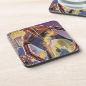 ヴィンテージレーザービームアイズ付きSFロボット コースター (左側)