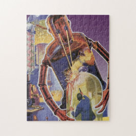 ヴィンテージレーザービームアイズ付きSFロボット ジグソーパズル