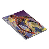 ヴィンテージレーザービームアイズ付きSFロボット ノートブック (右側)