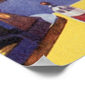 ヴィンテージレーザービームアイズ付きSFロボット ポスター (角)