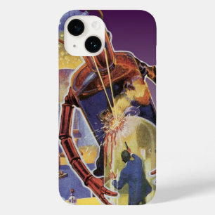 ヴィンテージレーザービームアイズ付きSFロボット Case-Mate iPhone 14ケース