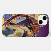 ヴィンテージレーザービームアイズ付きSFロボット Case-Mate iPhoneケース (裏面 (横))