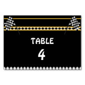 ヴィンテージレーシングカーテーブルの座席番号 テーブルナンバー (正面)