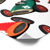 ヴィンテージレーシングカー ポスター (角)