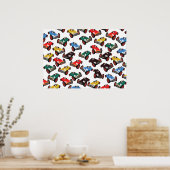 ヴィンテージレーシングカー ポスター (キッチン)