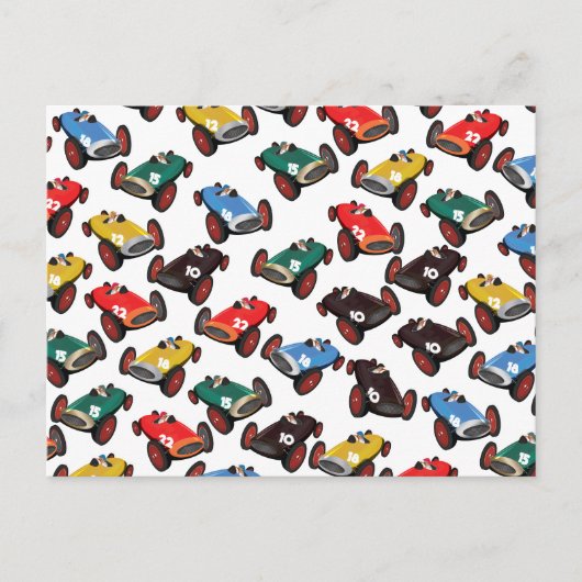 ヴィンテージレーシングカー ポストカード (正面)