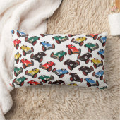 ヴィンテージレーシングカー ランバークッション (ブランケット)