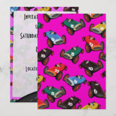 ヴィンテージレーシングカー 招待状 (正面/裏面)