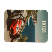 ヴィンテージレーシングカーinイビザ マグネット (横)