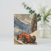 ヴィンテージレーシングカーin the alps ポストカード (スタンド正面)