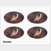 ヴィンテージレーシングバイク。 楕円形シール (シート)