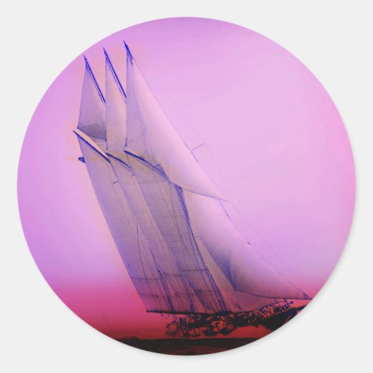 ヴィンテージレーシングヨットシール ラウンドシール (正面)