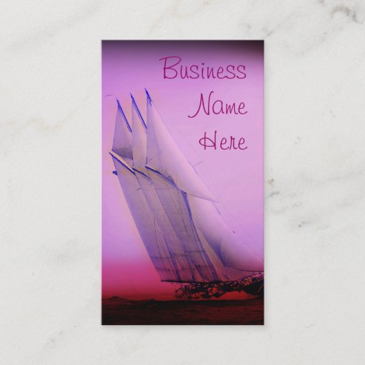 ヴィンテージレーシングヨット名刺 名刺 (正面)