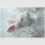 ヴィンテージレースお洒落イースターラビットデクページ 薄葉紙 (正面)