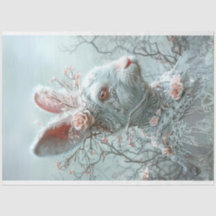 ヴィンテージレースお洒落イースターラビットデクページ