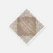 ヴィンテージレースお洒落オールドバーンドベイビーシャワーフェイバー スタンダードカクテルナプキン (角)