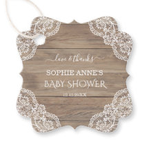 ヴィンテージレースお洒落オールドバーンドベイビーシャワーフェイバー
