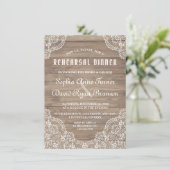 ヴィンテージレースお洒落オールドバーンリハーサルディナー 招待状 (スタンド正面)