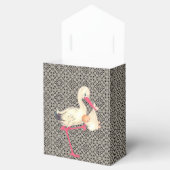 ヴィンテージレースとコウノトリ赤ちゃんシャワー フェイバーボックス (オープン)