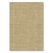 ヴィンテージレースとバーラップのシーティングカード テーブルナンバー (裏面)