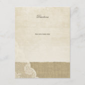 ヴィンテージレースとバーラップ情報カード エンクロージャーカード (裏面)