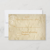 ヴィンテージレースとパールRSVP 出欠カード (裏面)