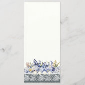 ヴィンテージレースと真珠のフローラ メニュー (裏面)