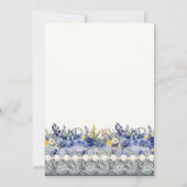 ヴィンテージレースと真珠のフローラ 招待状 (裏面)