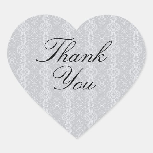 ヴィンテージレースのようレエレガントスミニマルシンプルエレガント ハートシール (正面)