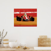 ヴィンテージレースのカラー ポスター (キッチン)