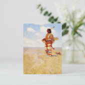 ヴィンテージレースの最後のフレデリック・レミントン ポストカード (スタンド正面)