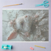 ヴィンテージレースイースターラビットデクページ 薄葉紙 (クラフト)