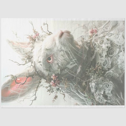 ヴィンテージレースウサギ復活サンデーデクページ 薄葉紙 (正面)