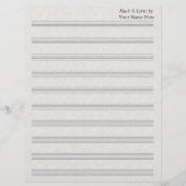 ヴィンテージレースエンボスシ空白のート音楽10ステーブ (正面)